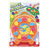 Clock Clock Didático Relógio Colorido Pica Pau Brinquedos