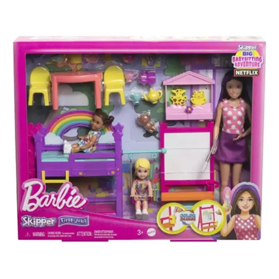 Barbie Niñera Accesorios Muñeca Mattel Pack Familia Febo 