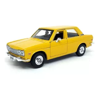 Miniatura Datsun 510 1971 Amarelo Maisto 1/24
