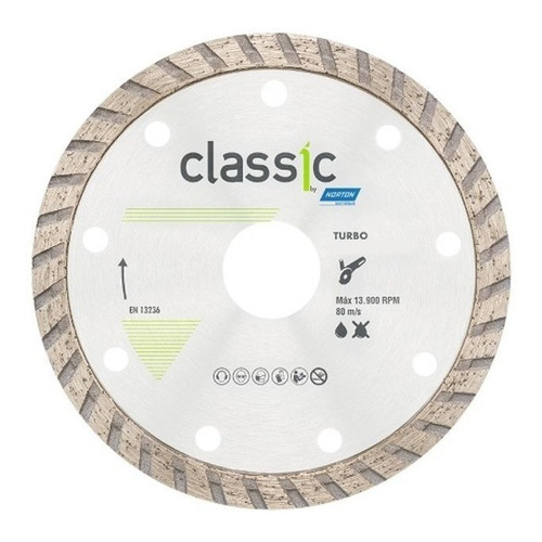 Disco Diamantado Turbo Classic 110x22mm P/ Porcelanat Norton