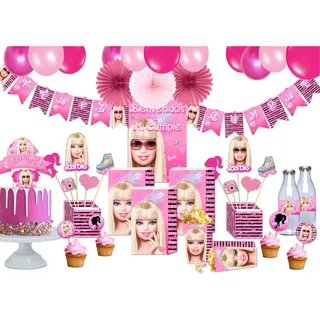 Kit Cumpleaños Imprimible Barbie