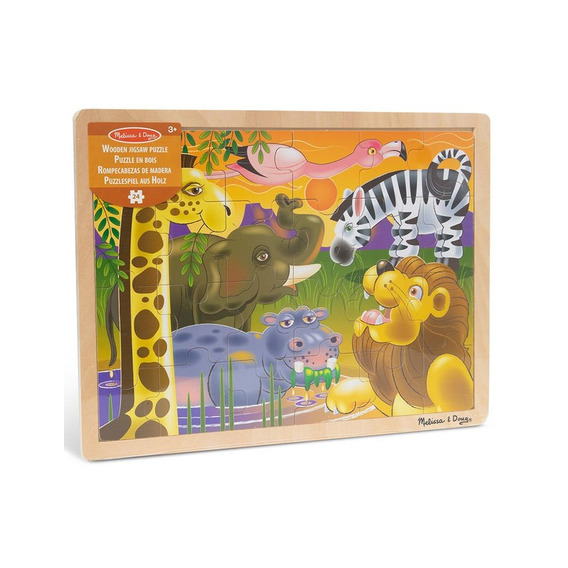 Rompecabezas Melissa & Doug 24 Piezas Animales Safari 3+