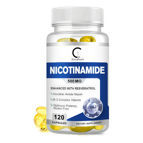 Antioxidante Nicotinamida 500mg + Resveratrol 120 Cápsulas