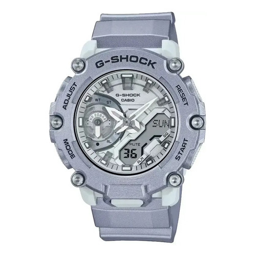 Reloj Casio G-shock Digital/analogo Ga-2200ff-8a Color de la correa Plateado