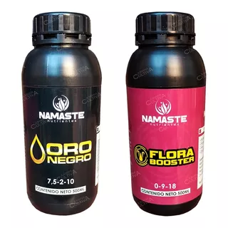 Combo Namaste Oro Negro Y Flora Booster 500ml Vege / Flora
