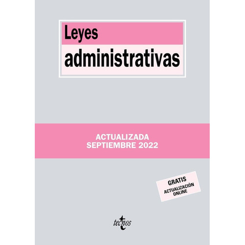 Leyes Administrativas, De Editorial Tecnos. Editorial Tecnos, Tapa Blanda En Español