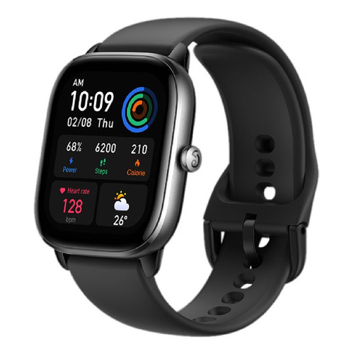 Smartwatch Amazfit Amoled GTS 4 Mini 1.65" caja de  aleación de aluminio y plástico  midnight black, malla  midnight black de  silicona silicona