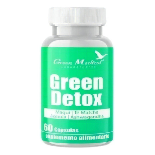 Green Detox 60 Cápsulas Green Medical(desintoxicante) Sabor Sin Sabor
