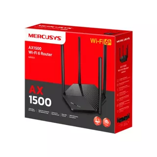 Router Mercusys Mr60x Ax1500 Fibra Gigabit Dualband Wifi 6