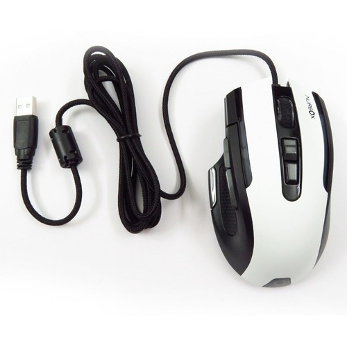 Mouse Gamer Rgb Optico Usb Aureox Lasersight Arxp-gm400 Color Blanco