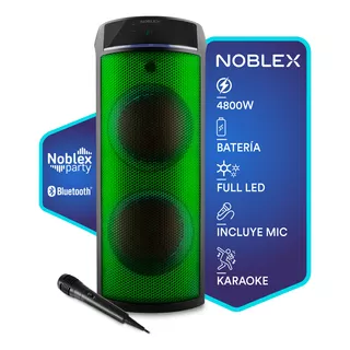 Torre De Sonido Noblex Mnt590f Bluetooth 4800w Color Negro