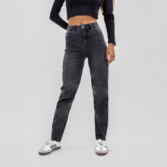 Pant Mom Denim Black