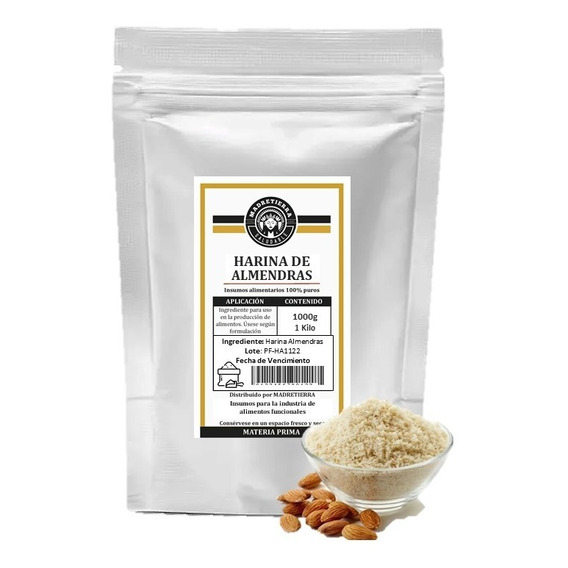 Harina De Almendras 100% Natural (1000g) - Kg a $69