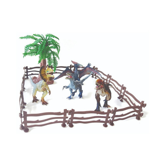 Jurassic World Figuras X4 Dinosaurios 12cm + Accesorios