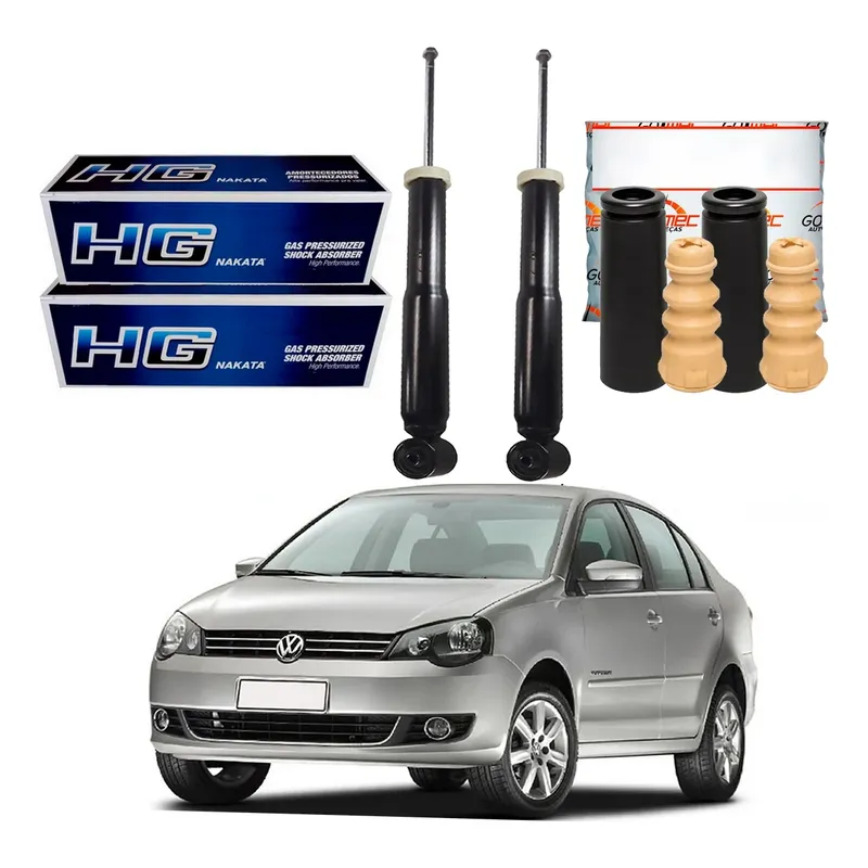 Kit Amortecedor Traseiro Polo Sedan 1.6 2.0 2012 A 2015