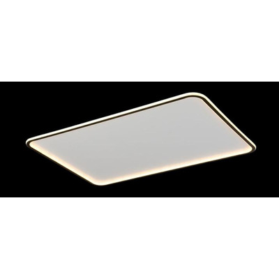 Plafon Led Moderno Borde Negro Rectangular L9132 90cm Mks 