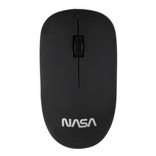 Mouse Inalámbrico De Nasa 3 Botones Tecnología Plug & Play Color Negro
