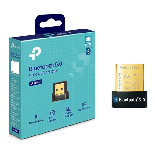 TP-Link UB500, Adaptador Bluetooth 5.0 Nano USB, Color Negro