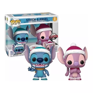 Funko Pop Stitch & Angel Christmas Pack Disney Lilo & Stitch
