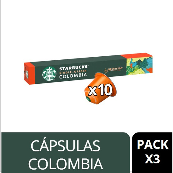 Café Starbucks® By Nespresso® Colombia 57g Pack X3