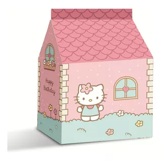 Caja Imprimible Hello Kitty, Pdf Personalizable Cumpleaños