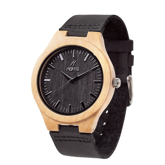 Reloj Nerfis De Madera Maple