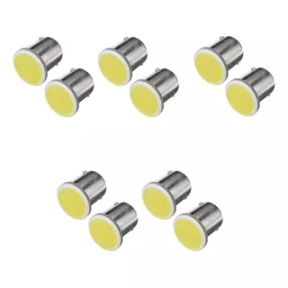 10 Focos Led Cob 1157 2 Polos Stop Reversa 24v Estrobo