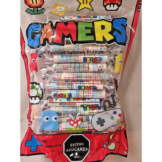 Golosinas Pastillas Gamers X 40 Unidades!!