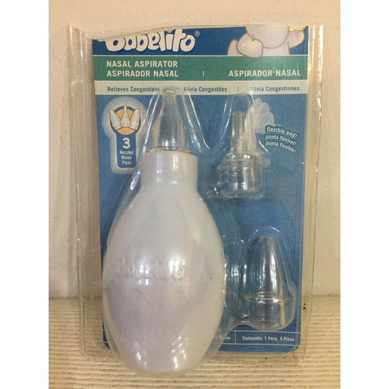 Aspirador Nasal Manual Con 3 Picos Para Bebe 0+ Babelito