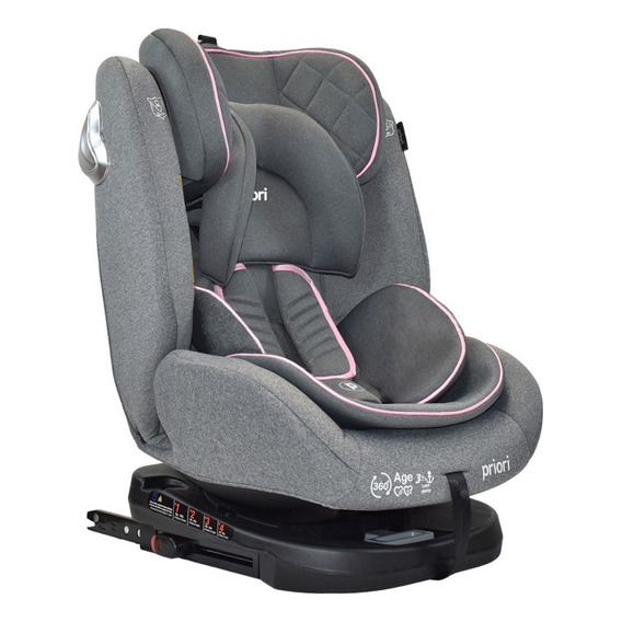 Silla Carro Bebé First 360 Isofix Priori Color Rosa