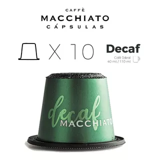 Capsulas Macchiato Decaf Compatible Nespresso X 10unidades