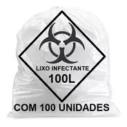 Saco Lixo Hospitalar Infectante 100 Litros 75x105cm  100un