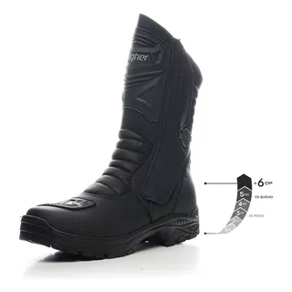 Bota Urbana Renegade Negro Max Denegri +7cms De Altura