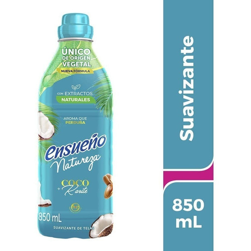 Suavizante De Telas Ensueño Natureza Coco Karite 850ml