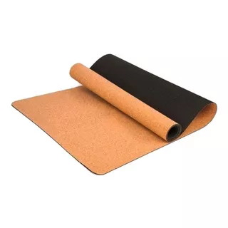 Colchoneta Yoga Mat Corcho 5mm Active Training Supergym Color Marrón