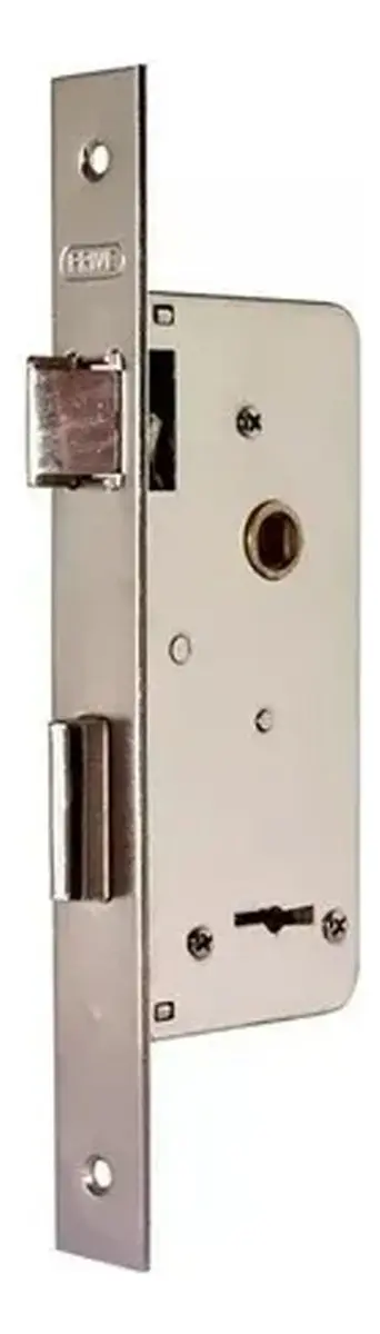 Imagen 1 de 6 de Cerradura para puerta abatible Prive 200 color plateado acabado zincado