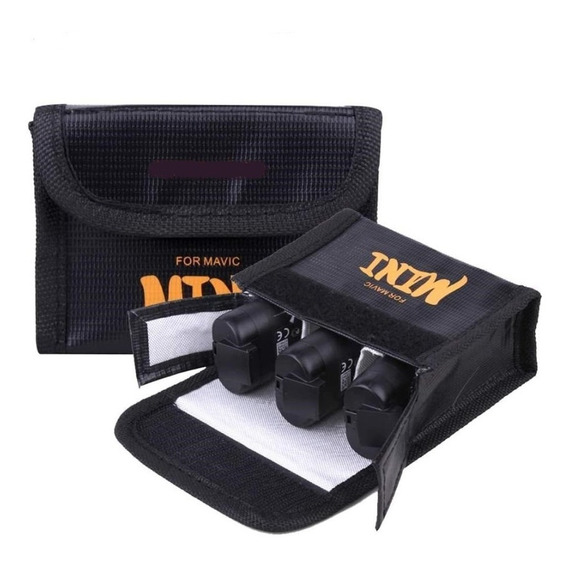 Estuche Ignifugo Proteccion Avion Bateria Lipo Dron Dji Mini