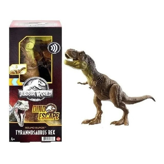 Tiranosaurio Rex Mattel Jurassic World Sound Surge