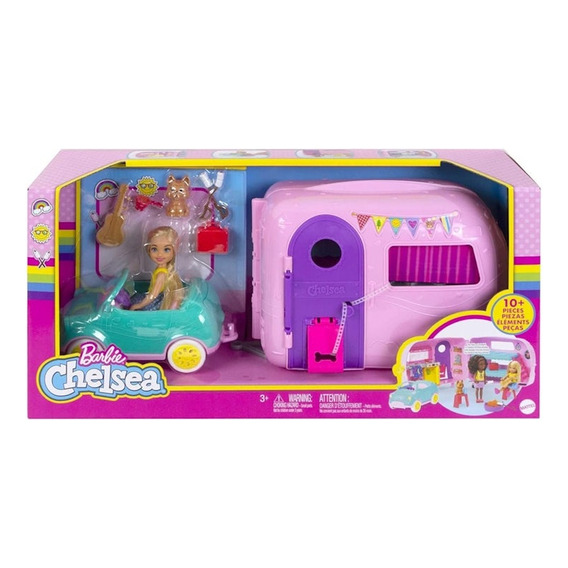 Barbie Club Camper De Chelsea + 10 Accesorios 