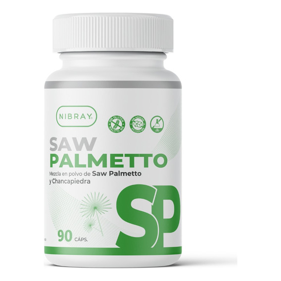 Saw Palmetto Con Chancapiedra 90 Cápsulas Nibray