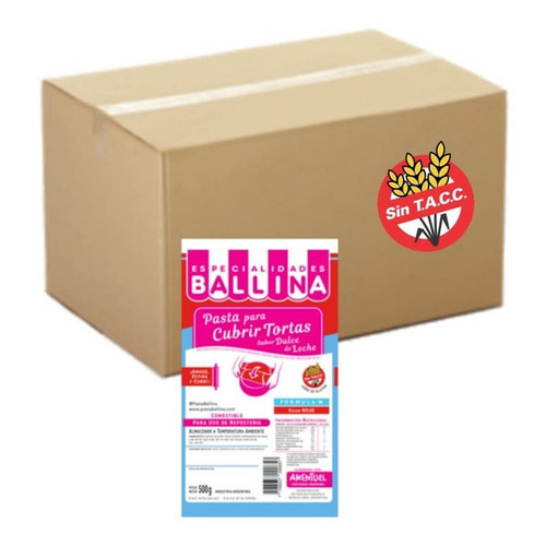 Pasta Ballina Formula H Color Roja 20x500g - Cotillón Waf