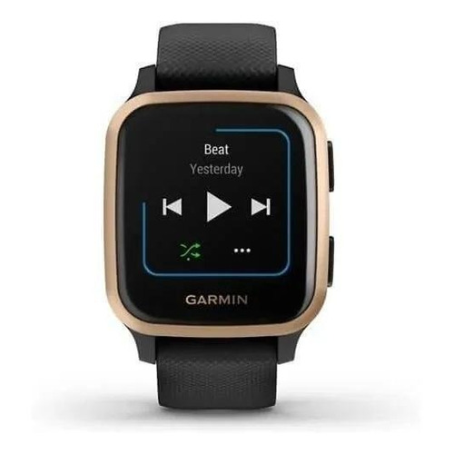 Smartwatch Garmin Venu Venu Sq - Music Edition 1.3" caja 40mm de  polímero reforzado con fibra  black, malla  black de  silicona