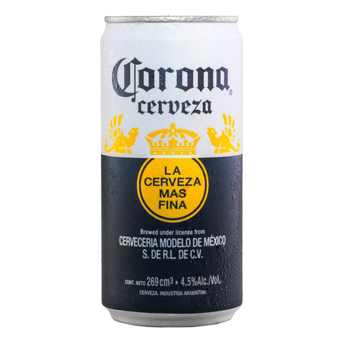 Cerveza Corona Clásica American Adjunct Lager lata 269 mL