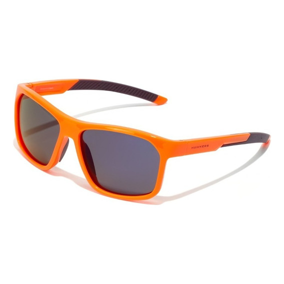 Gafas De Sol Polarizadas Hawkers Comaneci Hombre Y Mujer Lente Morada Varilla Naranja Armazón Naranja Diseño Mirror