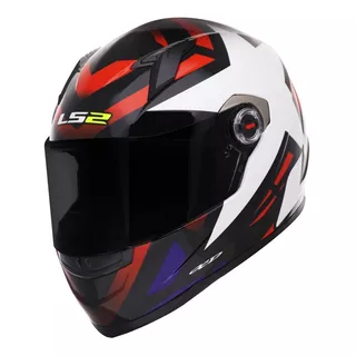 Capacete Moto Ls2 Classic Starwar Branco/verm À Vista