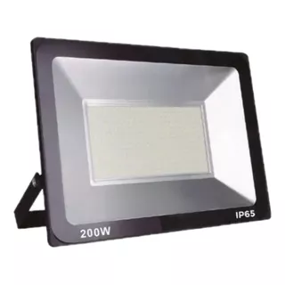 Reflector Led 200w Alta Potencia Exterior Cancha Fútbol Color De La Carcasa Negro Color De La Luz Blanco Frío 220v