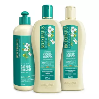 Cachos & Crespos 500ml Shampoo, Condicionador E Finalizador