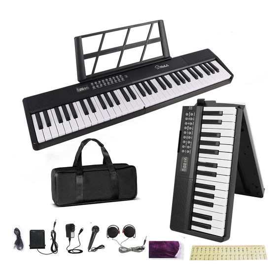 61 Teclas Electronico Teclados Y Pianos Con Micrófono Pedal