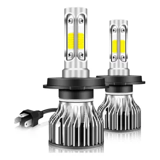 Kit Focos Led Con 4 Lados H4 9003 9007 Hb5 Alta Baja 15000lm