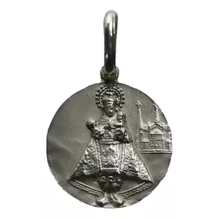 Medalla Plata 925 Virgen Covadonga #1116 Bautizo Comunión 